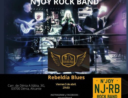 N&rsquo;Joy Rock Band au Rebeldía Blues de Dénia