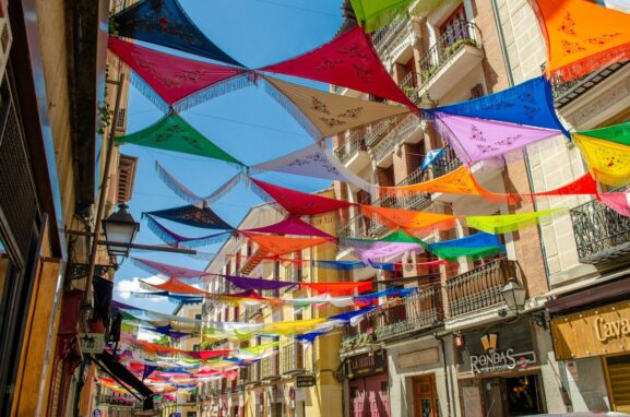 multicolored hanging decors